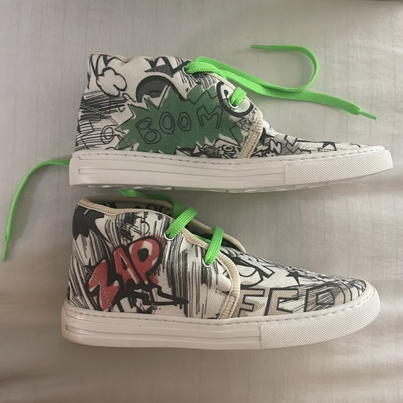 STELLA MCCARTNEY KIDS SNEAKERS ALONZO COMIC DESIGN SIZE 30 - Picture 3 of 7